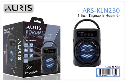 Auris KLN230 Speaker 3 inç Bluetooth Hoparlör
